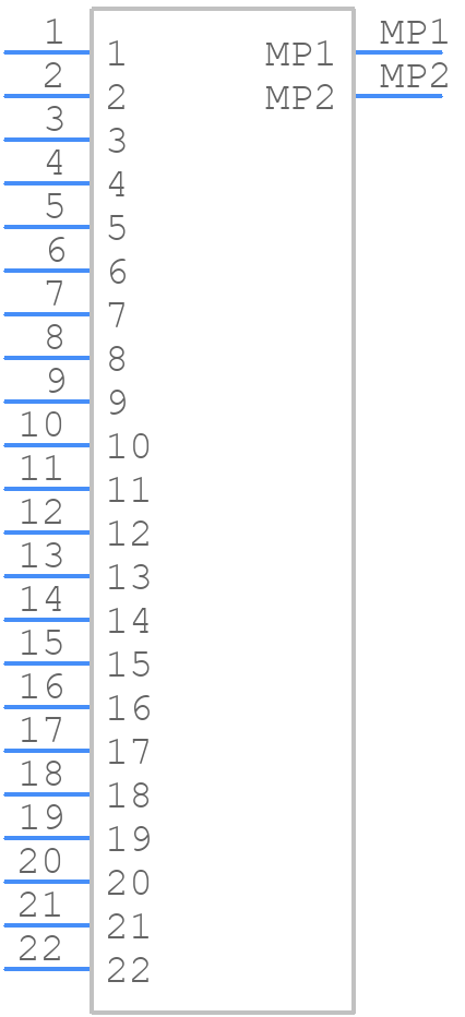 FH12A-22S-0.5SH(55) - Hirose - PCB symbol