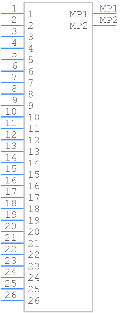 FH12A-26S-0.5SH(55) - Hirose - PCB symbol