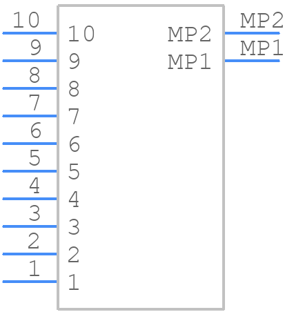 FH28-10S-0.5SH(05) - Hirose - PCB symbol