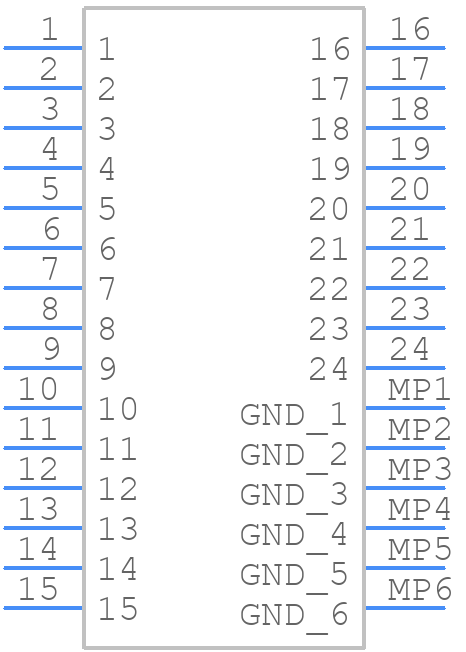 FX12B-24P-0.4SV - Hirose - PCB symbol