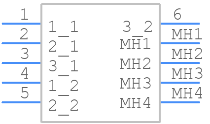 FX30B-3S-3.81DSA - Hirose - PCB symbol