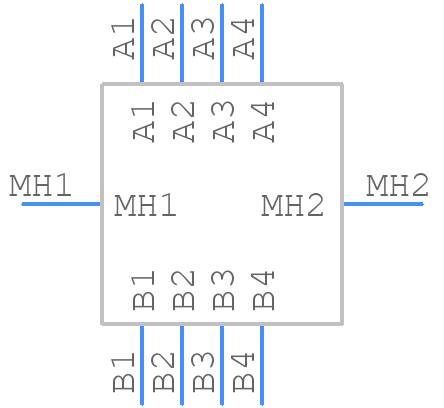 FX30B-4S-3.81DSA - Hirose - PCB symbol