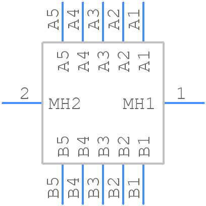FX30B-5P-3.81DSA25 - Hirose - PCB symbol