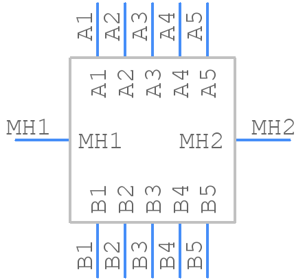 FX30B-5S-3.81DSA - Hirose - PCB symbol