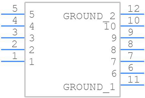 GT17V-10DP-DS(70) - Hirose - PCB symbol