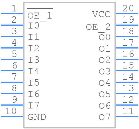 74ACT541MTC - onsemi - PCB symbol