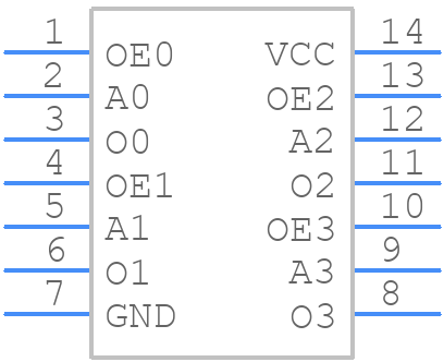 74LCX126MTC - onsemi - PCB symbol
