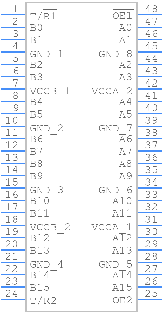 74VCX163245MTD - onsemi - PCB symbol