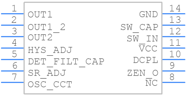 TDE0160FP - STMicroelectronics - PCB symbol