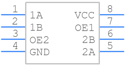 FSA266K8X - onsemi - PCB symbol