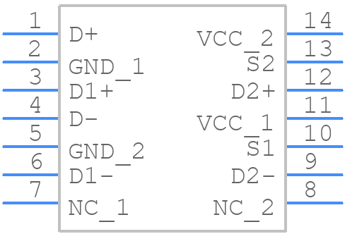 FSUSB11MTCX - onsemi - PCB symbol