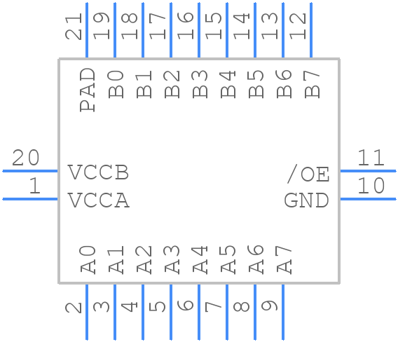 FXMA108BQX - onsemi - PCB symbol