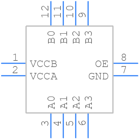 FXMA2104UMX - onsemi - PCB symbol