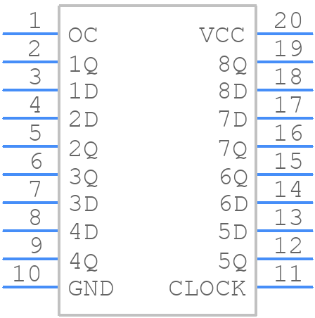MM74HCT374WM - onsemi - PCB symbol