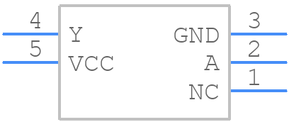 74LVC1G06Z-7 - Diodes Incorporated - PCB symbol