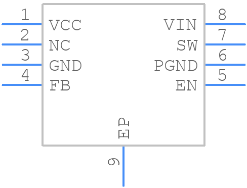 AP3435MPTR-G1 - Diodes Incorporated - PCB symbol
