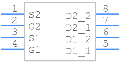 DMN3018SSD-13 - Diodes Incorporated - PCB symbol