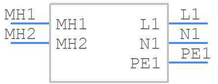 DD21.0123.1111 - SCHURTER - PCB symbol