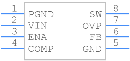PAM2841SR - Diodes Incorporated - PCB symbol