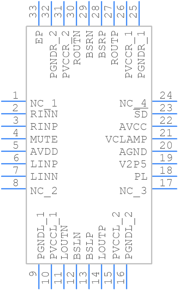 PAM8006ATR - Diodes Incorporated - PCB symbol