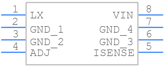 ZXLD1366EN8TC - Diodes Incorporated - PCB symbol