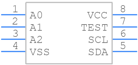 24C01C-E/P - Microchip - PCB symbol
