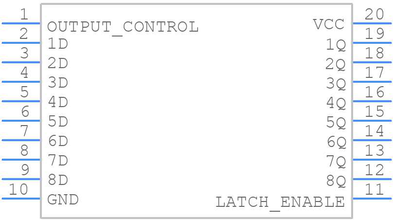 MM74HC573WMX - onsemi - PCB symbol