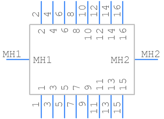 D3408-5302-AR - 3M - PCB symbol