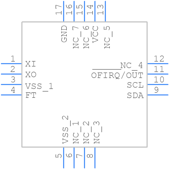 M41T60Q6F - STMicroelectronics - PCB symbol