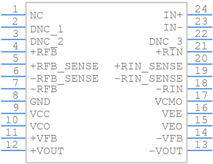 ISL28617FVZ-T13 - Renesas Electronics - PCB symbol