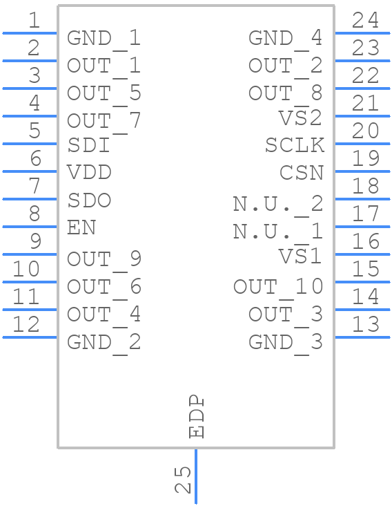 TLE94110EL - Infineon - PCB symbol