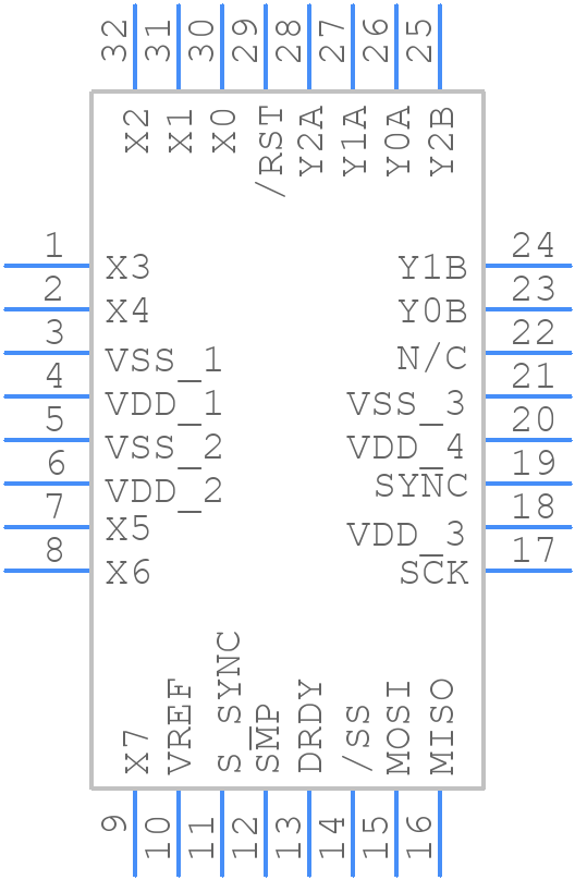 QT60248-ASG - Microchip - PCB symbol
