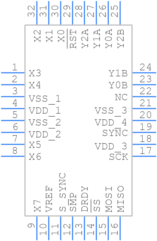 QT60168-ASG - Microchip - PCB symbol