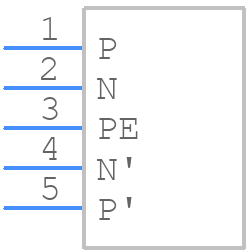 FN406B-8.4-02 - Schaffner - PCB symbol