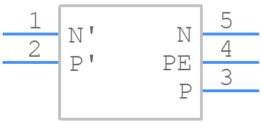 FN410-6-02 - Schaffner - PCB symbol