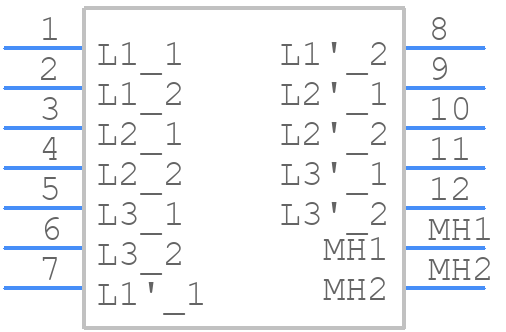 RB6132-50-0M2 - Schaffner - PCB symbol