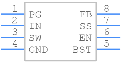 MP2331HGTL-P - Monolithic Power Systems (MPS) - PCB symbol