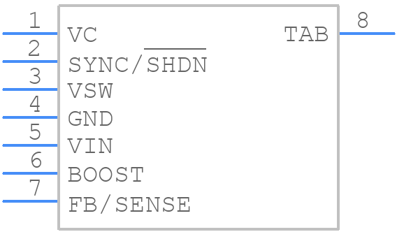LT1374CR#PBF - Analog Devices - PCB symbol