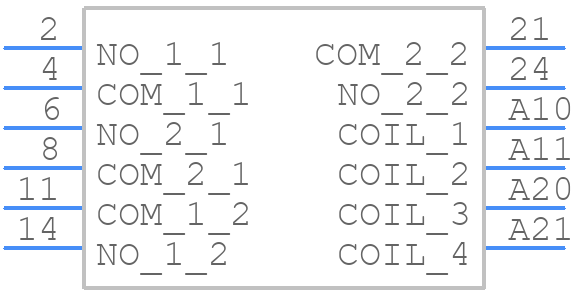 66.22.9.024.0600 - FINDER - PCB symbol