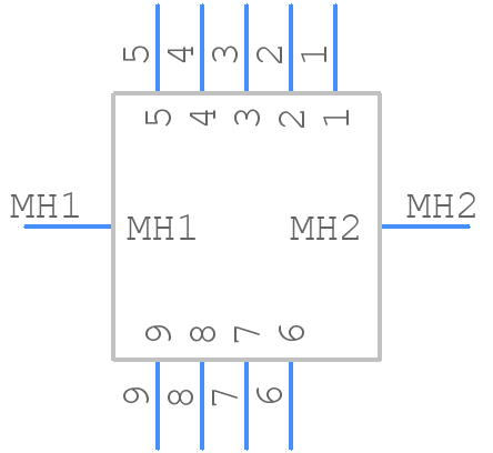 09641127800 - HARTING - PCB symbol