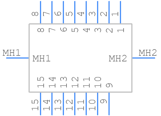 09662127601 - HARTING - PCB symbol