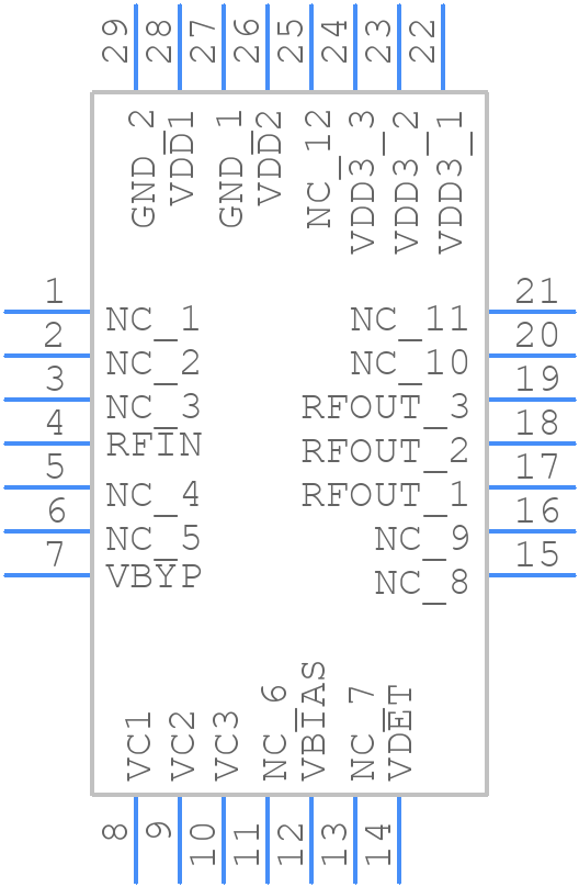 MGA-43228-BLKG - Avago Technologies - PCB symbol