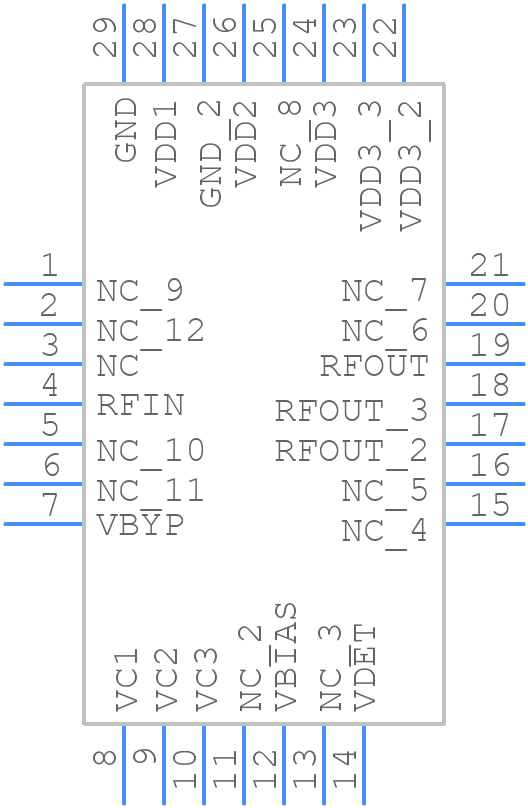 MGA-43328-BLKG - Avago Technologies - PCB symbol