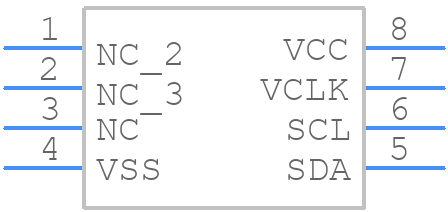 24LC21A-I/SN - Microchip - PCB symbol