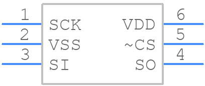25AA020AT-I/OT - Microchip - PCB symbol