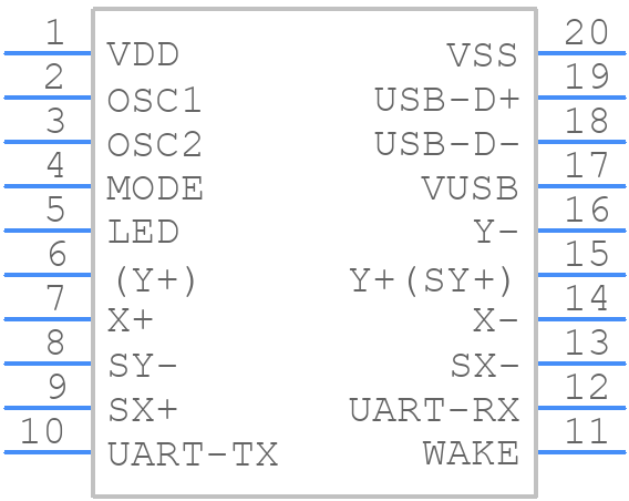 AR1100-I/SS - Microchip - PCB symbol
