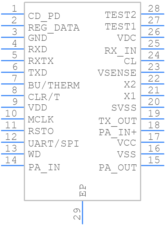 ST7540 - STMicroelectronics - PCB symbol