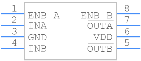 MCP14E3-E/P - Microchip - PCB symbol