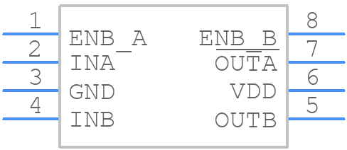 MCP14E5-E/P - Microchip - PCB symbol