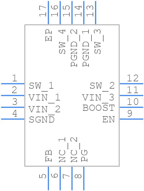 MCP16322T-ADJE/NG - Microchip - PCB symbol